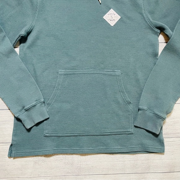 Salty Crew Tippet Thermal Waffle Hoodie - Picture 4 of 10